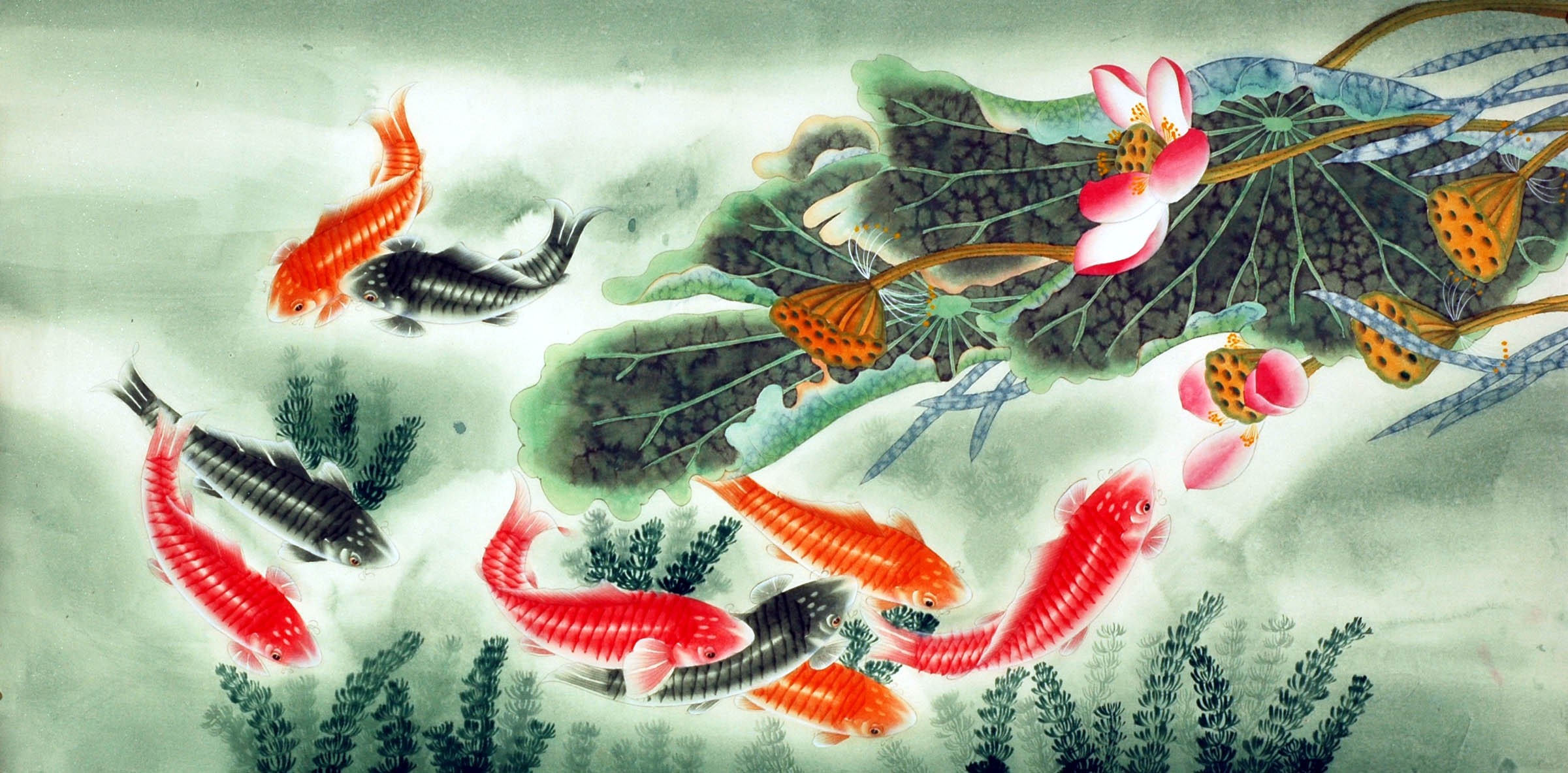 Chinese Fish Painting - CNAG007564