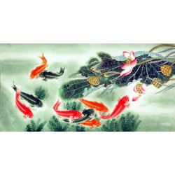 Chinese Fish Painting - CNAG007565