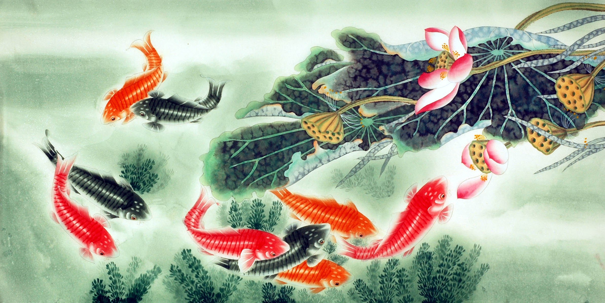 Chinese Fish Painting - CNAG007565