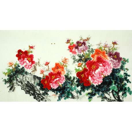 Chinese Peony Painting - CNAG007567