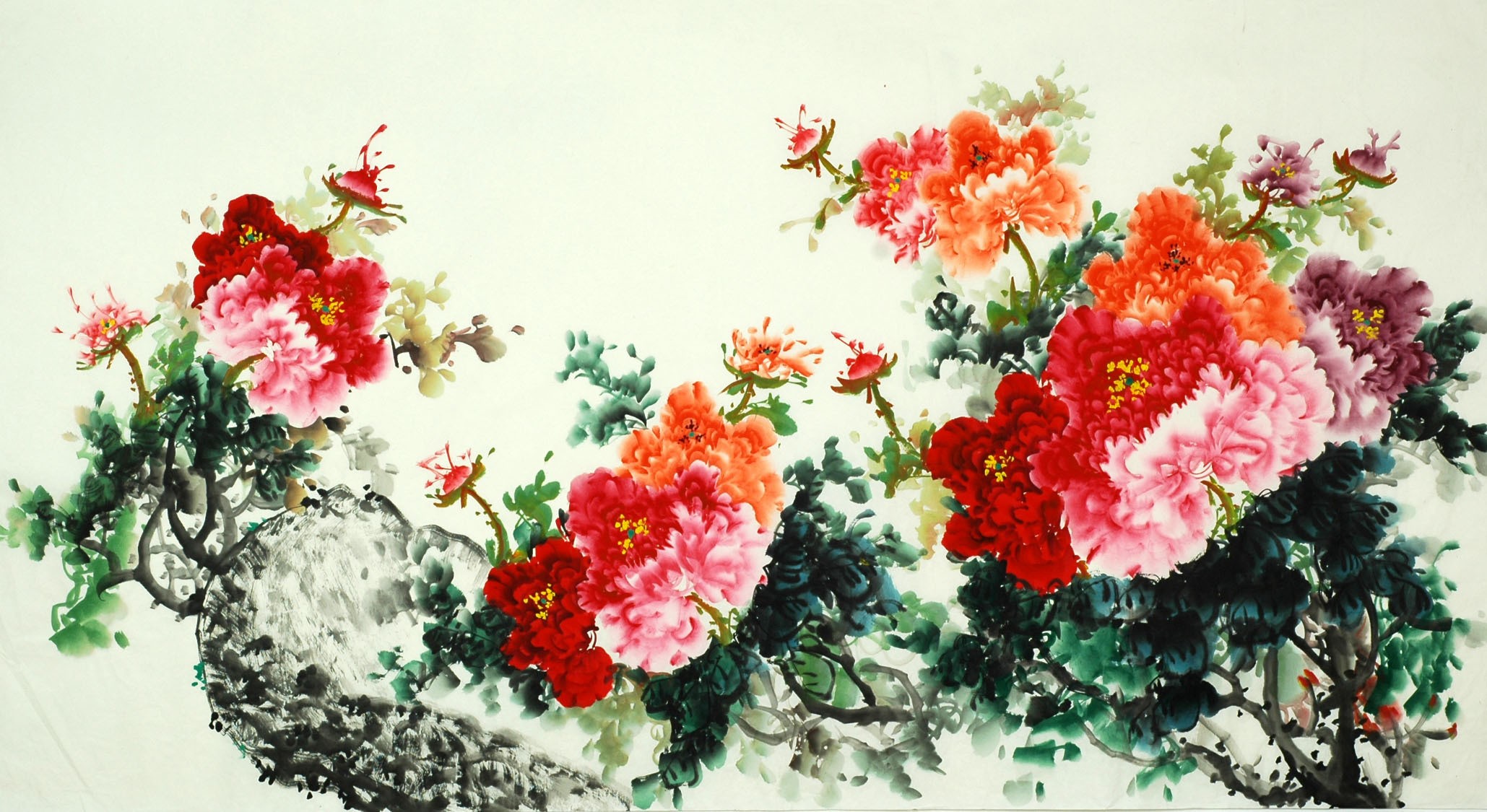 Chinese Peony Painting - CNAG007568