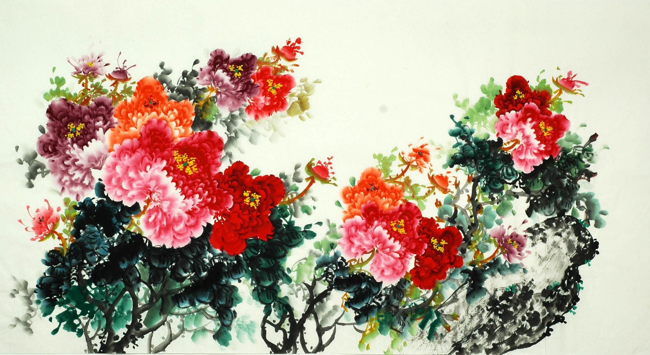 Chinese Peony Painting - CNAG007570