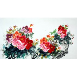 Chinese Peony Painting - CNAG007572