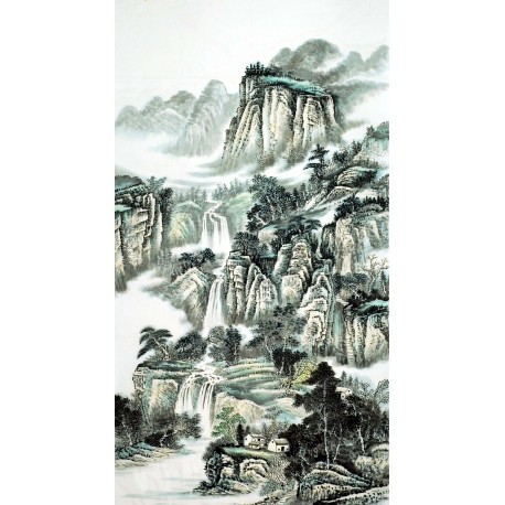 Chinese Landscape Painting - CNAG007575