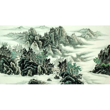 Chinese Landscape Painting - CNAG007576