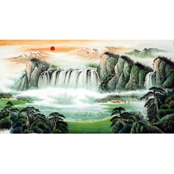 Chinese Landscape Painting - CNAG007577