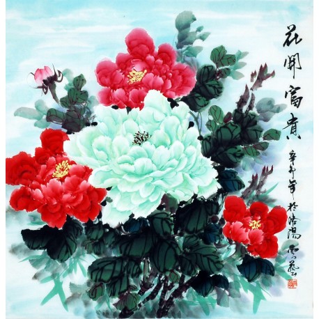 Chinese Peony Painting - CNAG007625