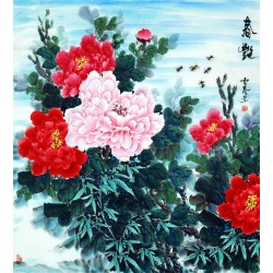 Chinese Peony Painting - CNAG007628