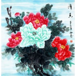 Chinese Peony Painting - CNAG007634