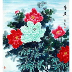 Chinese Peony Painting - CNAG007636