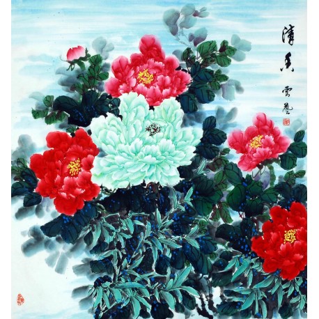 Chinese Peony Painting - CNAG007636