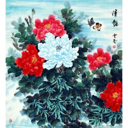 Chinese Peony Painting - CNAG007637