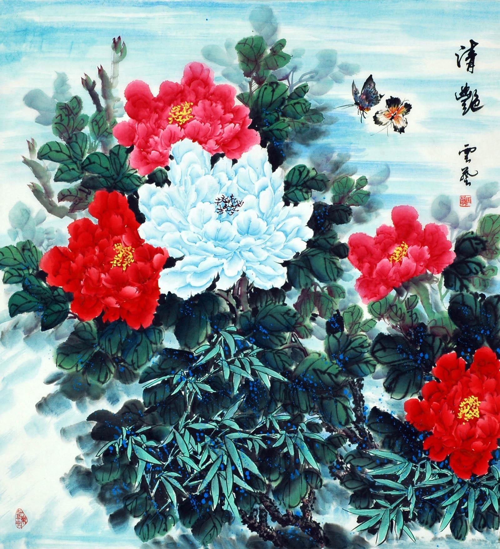 Chinese Peony Painting - CNAG007637