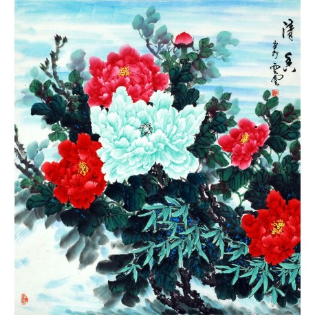 Chinese Peony Painting - CNAG007638