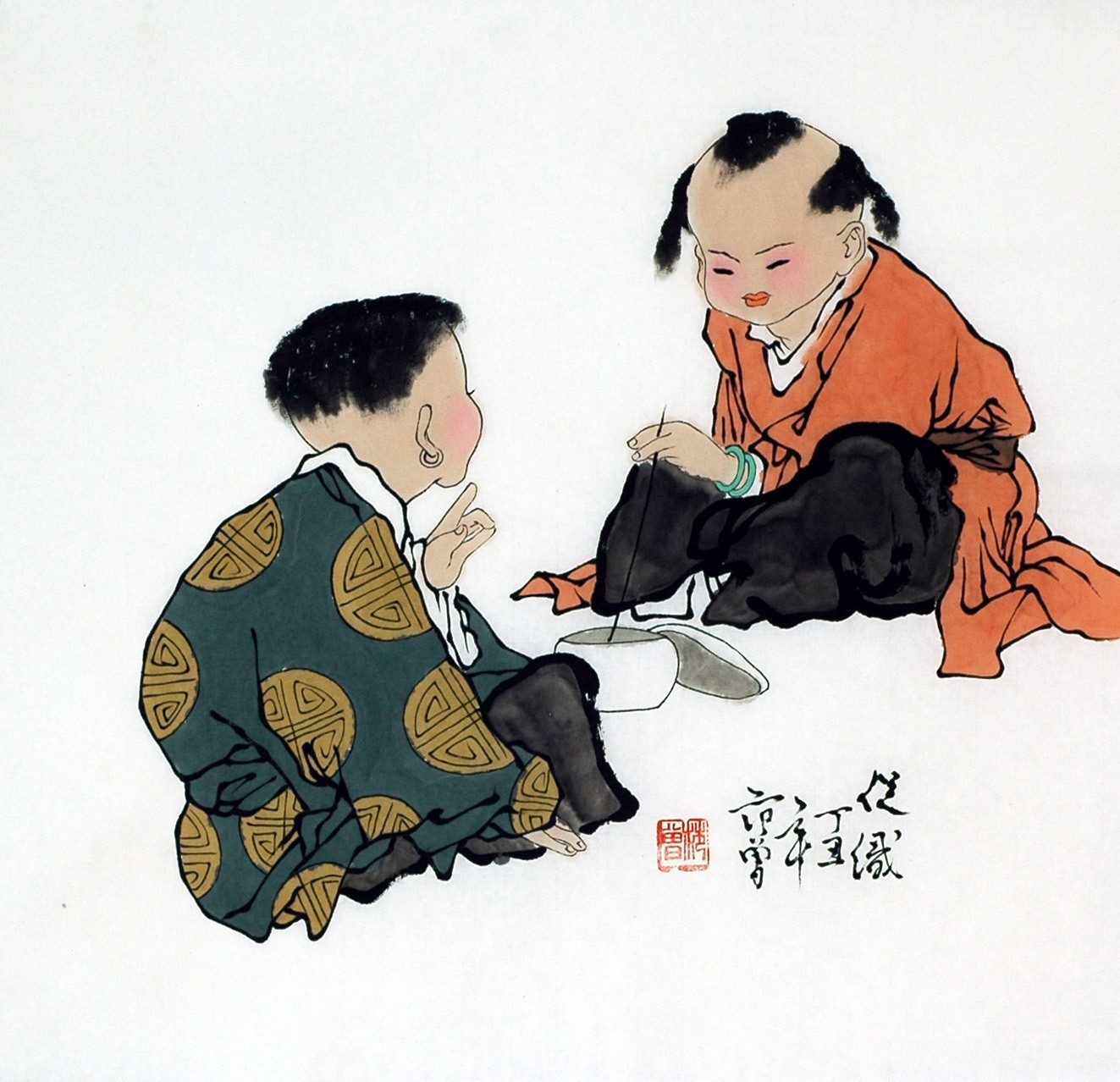 Chinese Figure Painting - CNAG007639