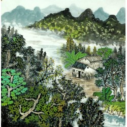Chinese Landscape Painting - CNAG007642