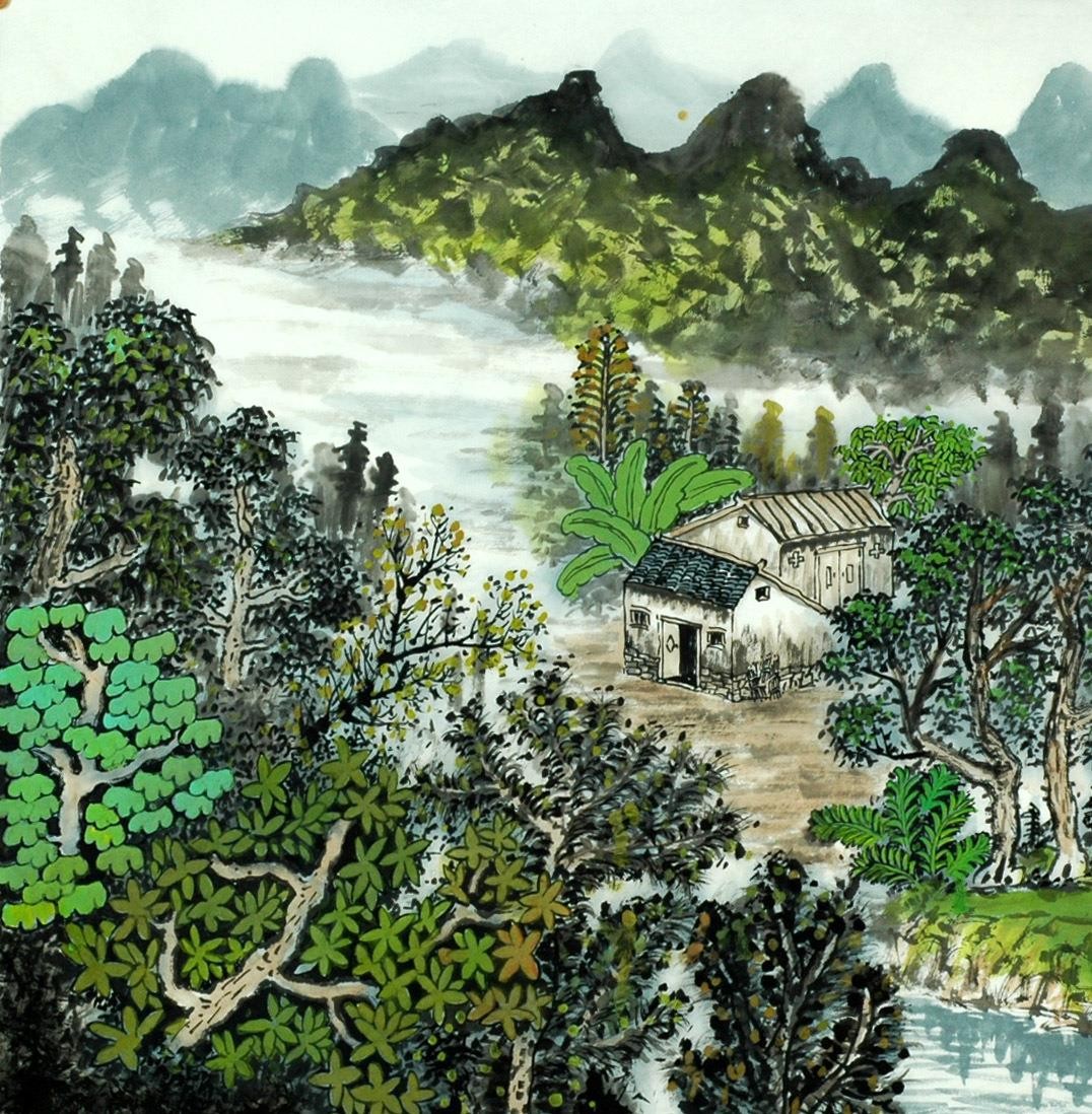 Chinese Landscape Painting - CNAG007642