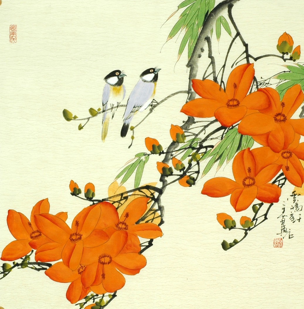 Chinese Flowers&Trees Painting - CNAG007644