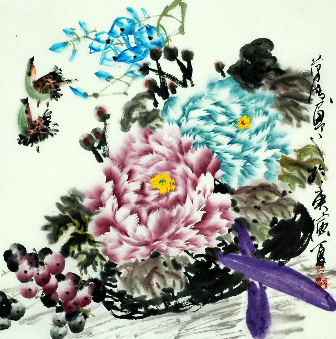 Chinese Flowers&Trees Painting - CNAG007678