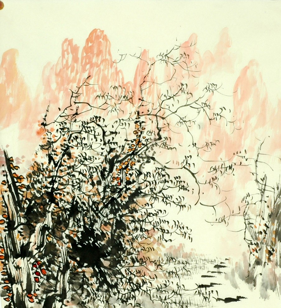 Chinese Landscape Painting - CNAG007686