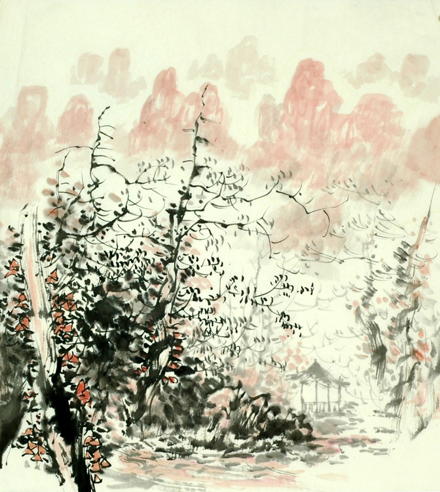 Chinese Landscape Painting - CNAG007688