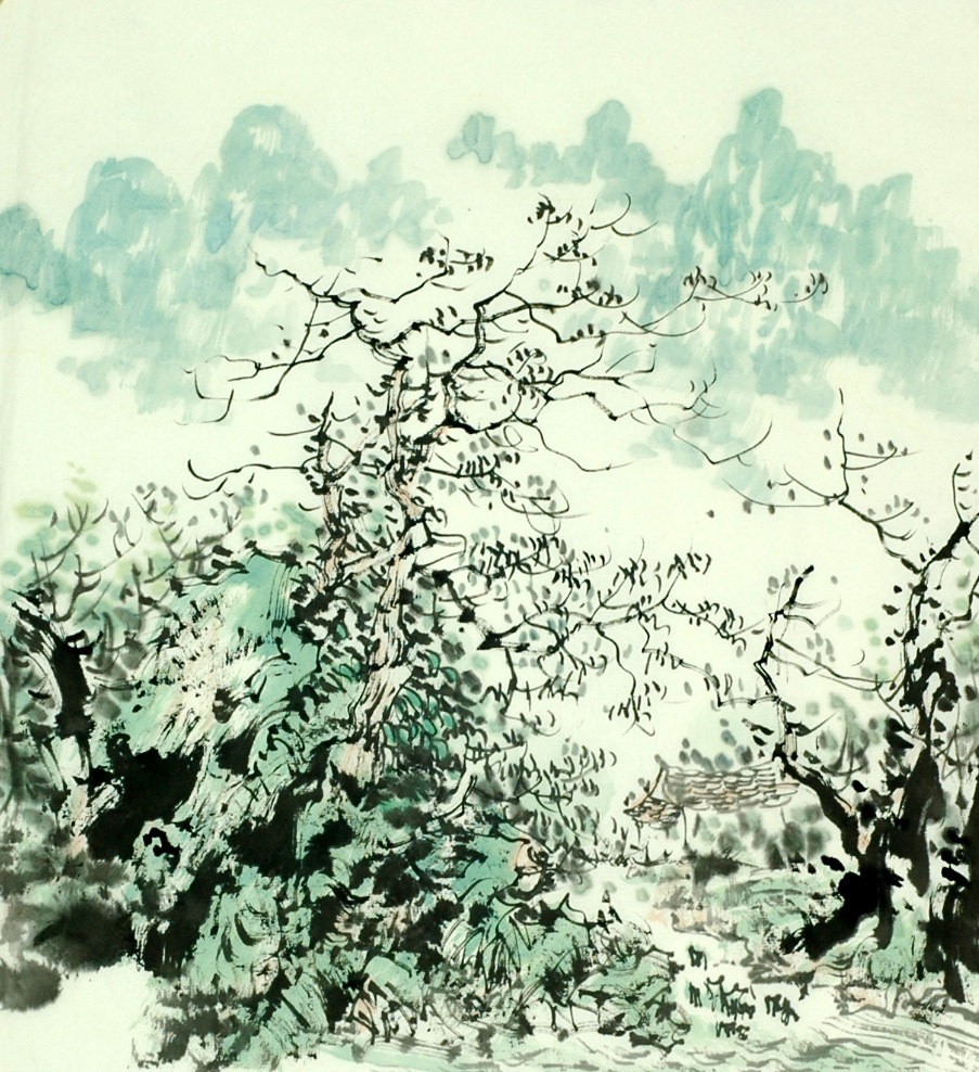 Chinese Landscape Painting - CNAG007692
