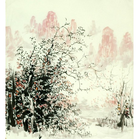 Chinese Landscape Painting - CNAG007696