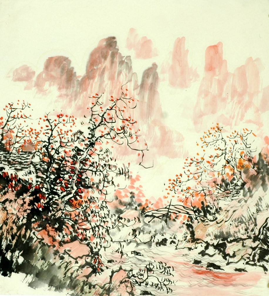 Chinese Landscape Painting - CNAG007697