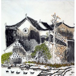 Chinese Landscape Painting - CNAG007699