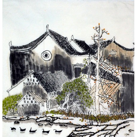 Chinese Landscape Painting - CNAG007699