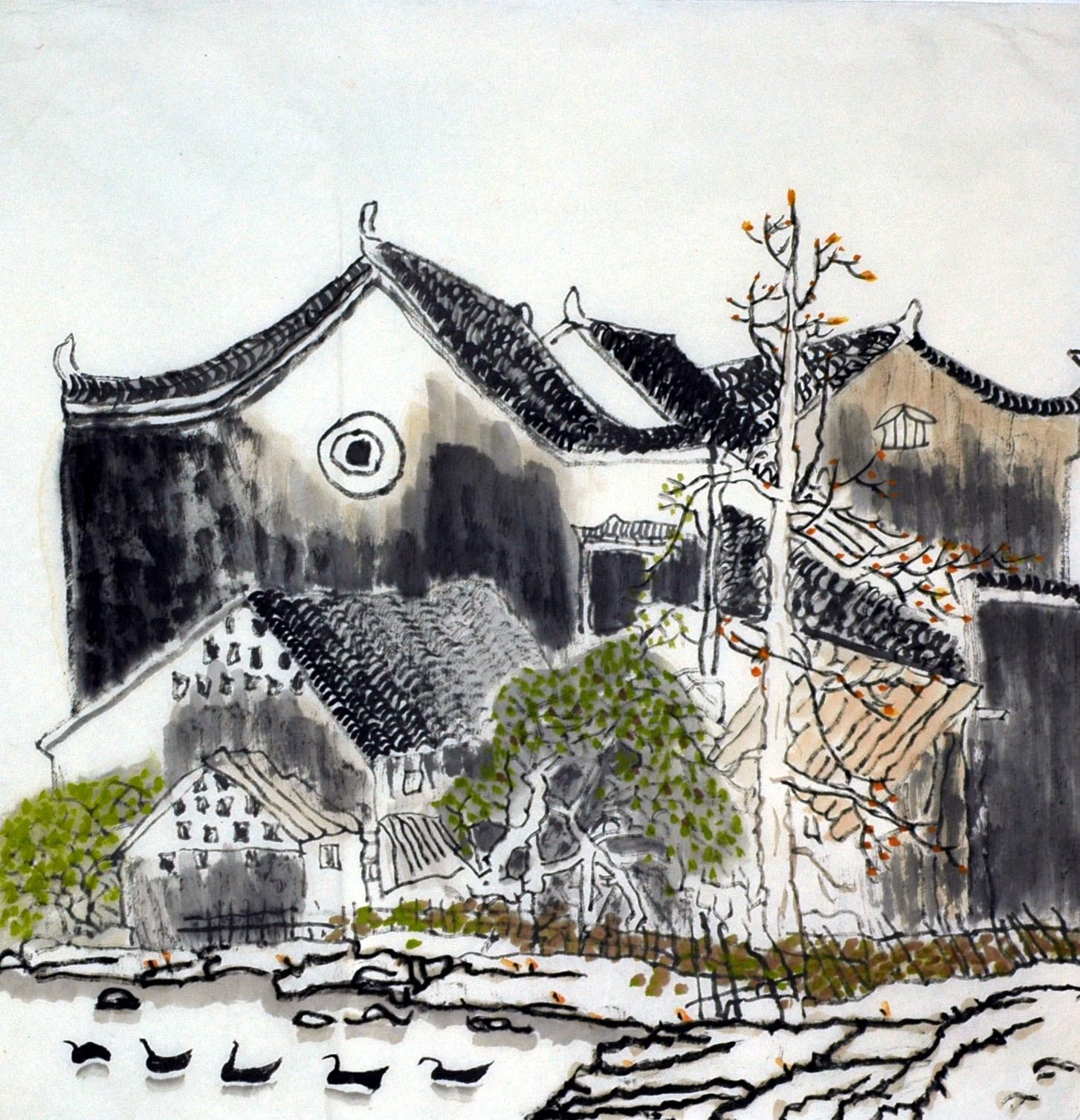 Chinese Landscape Painting - CNAG007699