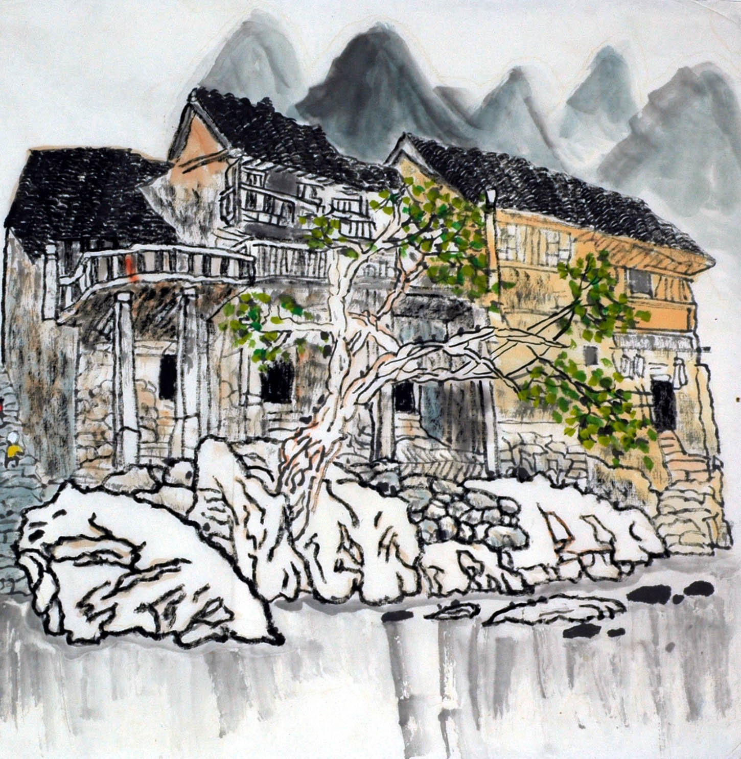 Chinese Landscape Painting - CNAG007700