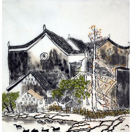 Chinese Landscape Painting - CNAG007701