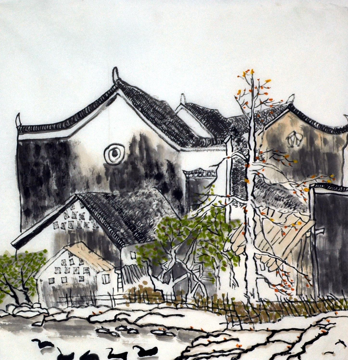 Chinese Landscape Painting - CNAG007701