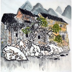 Chinese Landscape Painting - CNAG007703