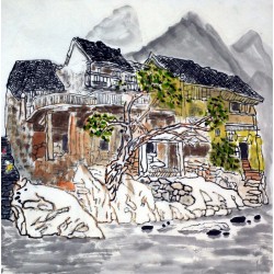 Chinese Landscape Painting - CNAG007704