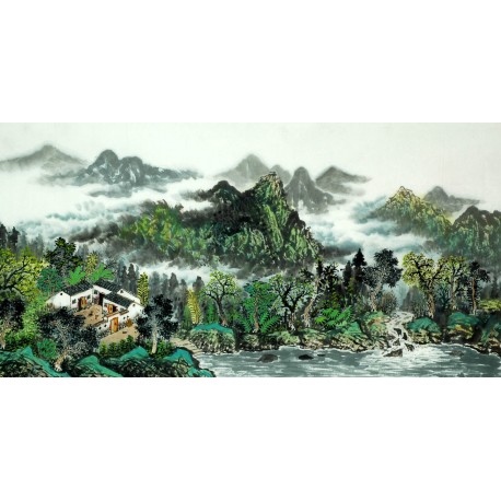 Chinese Landscape Painting - CNAG007710
