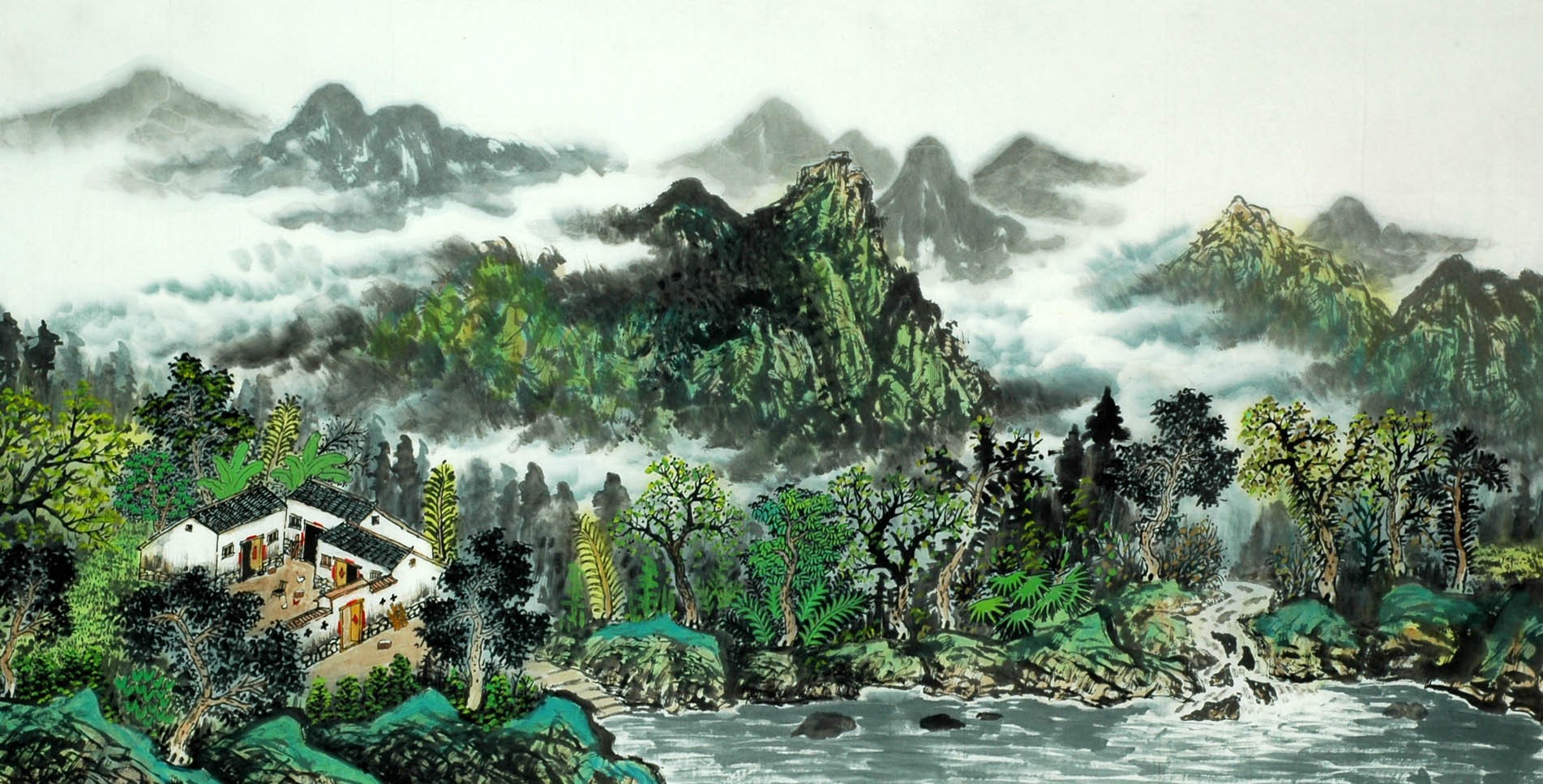 Chinese Landscape Painting - CNAG007710