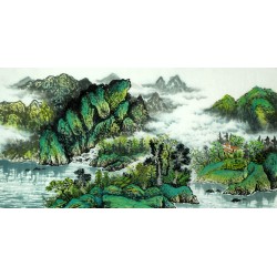 Chinese Landscape Painting - CNAG007719
