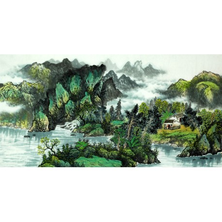 Chinese Landscape Painting - CNAG007720