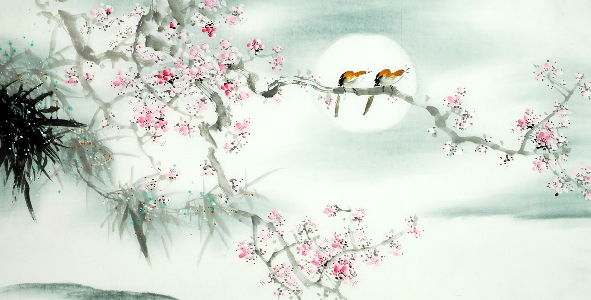 Chinese Lotus Painting - CNAG007730