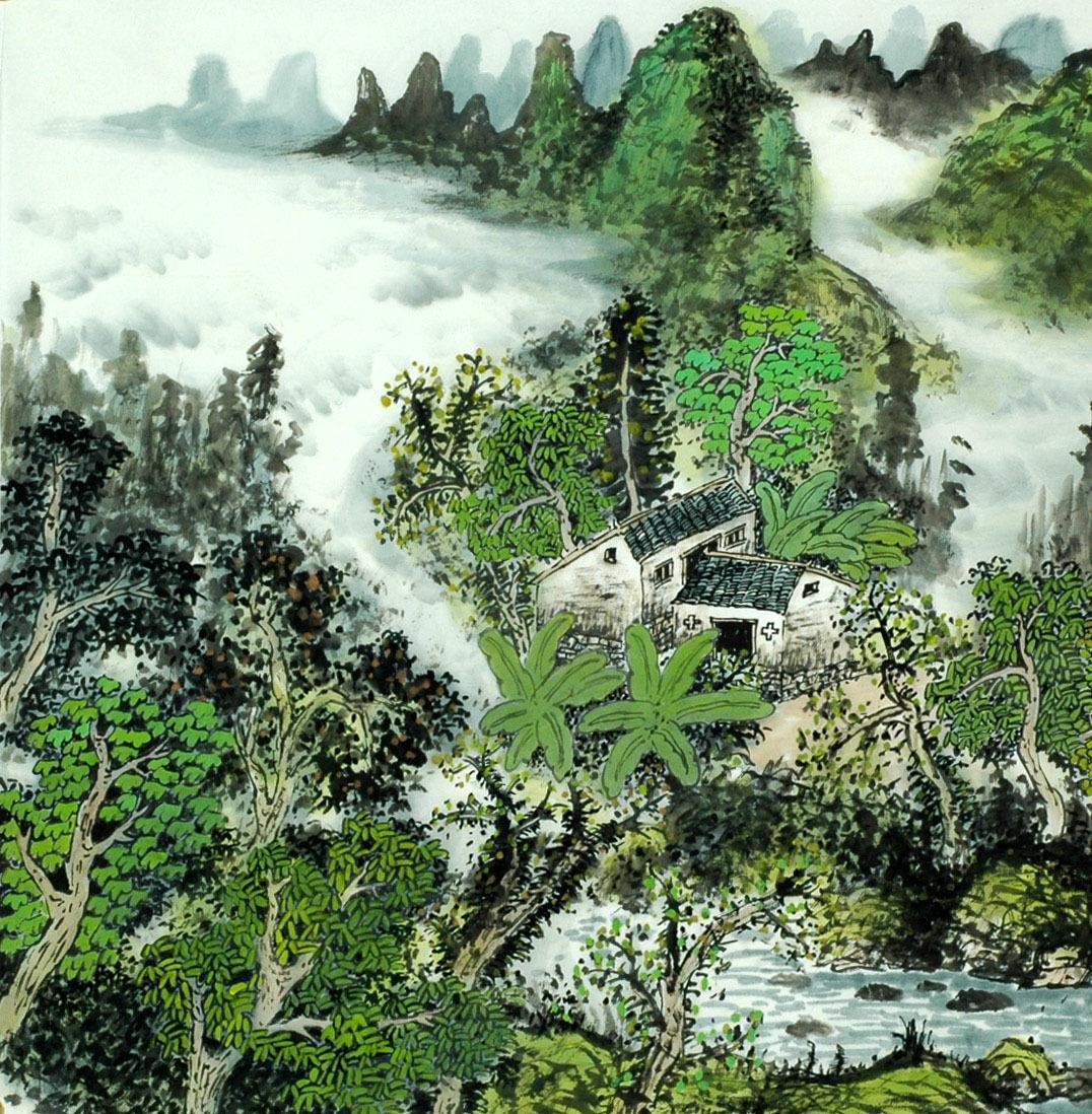 Chinese Landscape Painting - CNAG007743