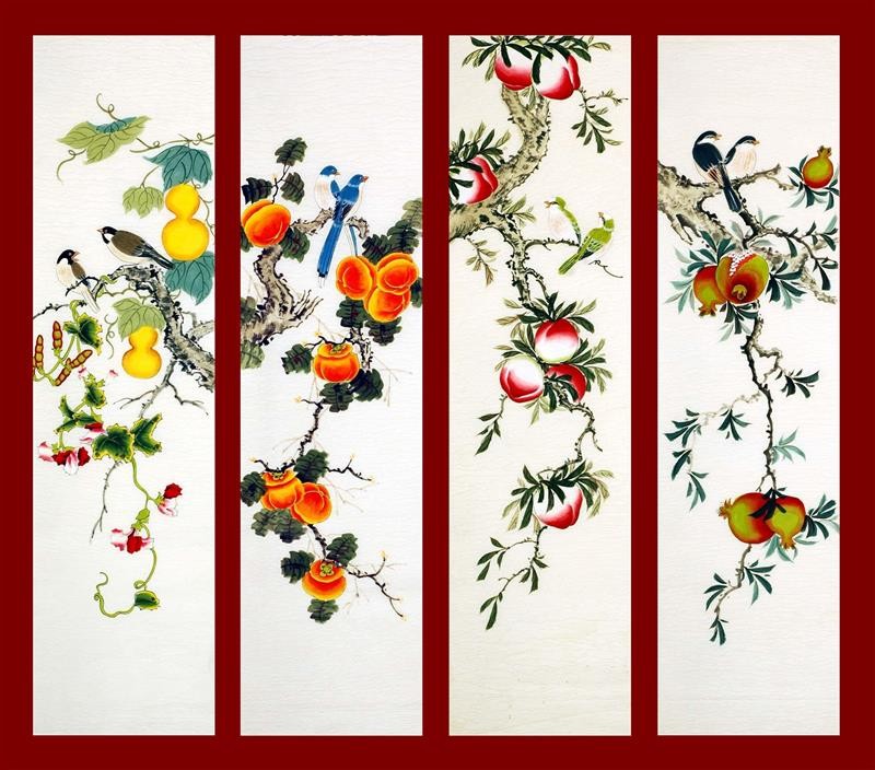 Chinese Flowers&Trees Painting - CNAG007744