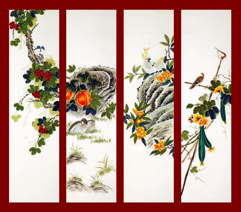 Chinese Flowers&Trees Painting - CNAG007745