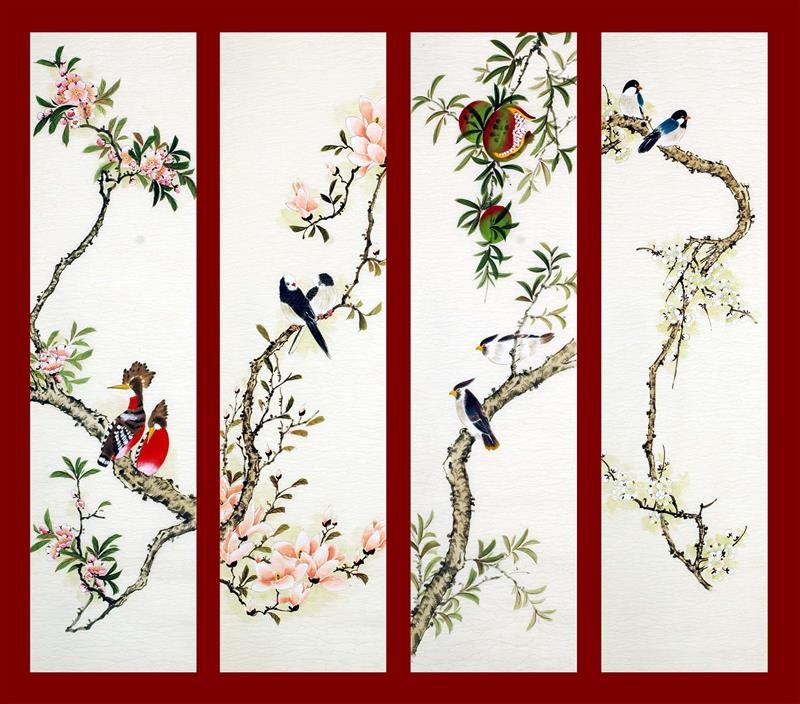 Chinese Flowers&Trees Painting - CNAG007751