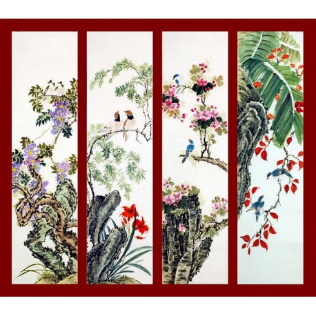 Chinese Flowers&Trees Painting - CNAG007753