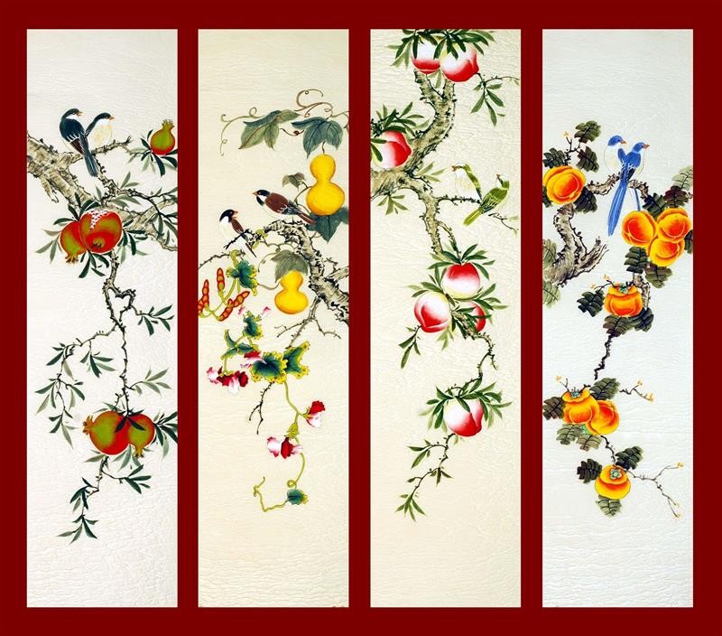 Chinese Flowers&Trees Painting - CNAG007756