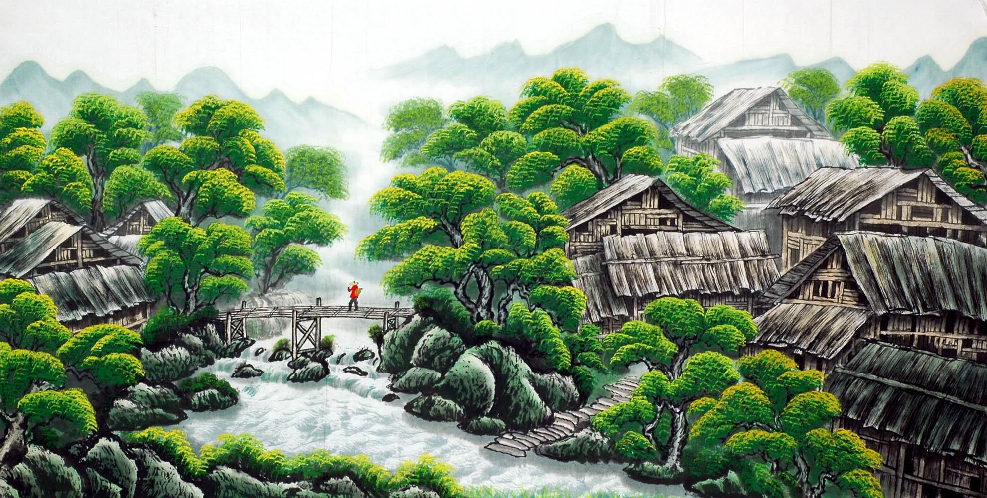 Chinese Landscape Painting - CNAG007760