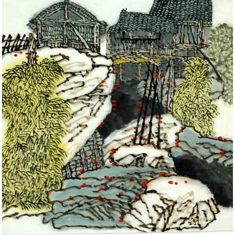 Chinese Landscape Painting - CNAG007761