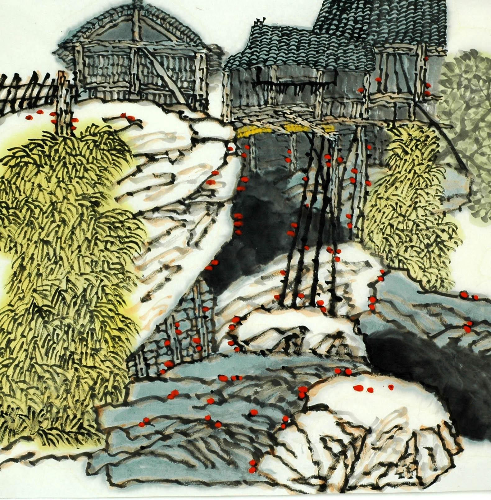 Chinese Landscape Painting - CNAG007761
